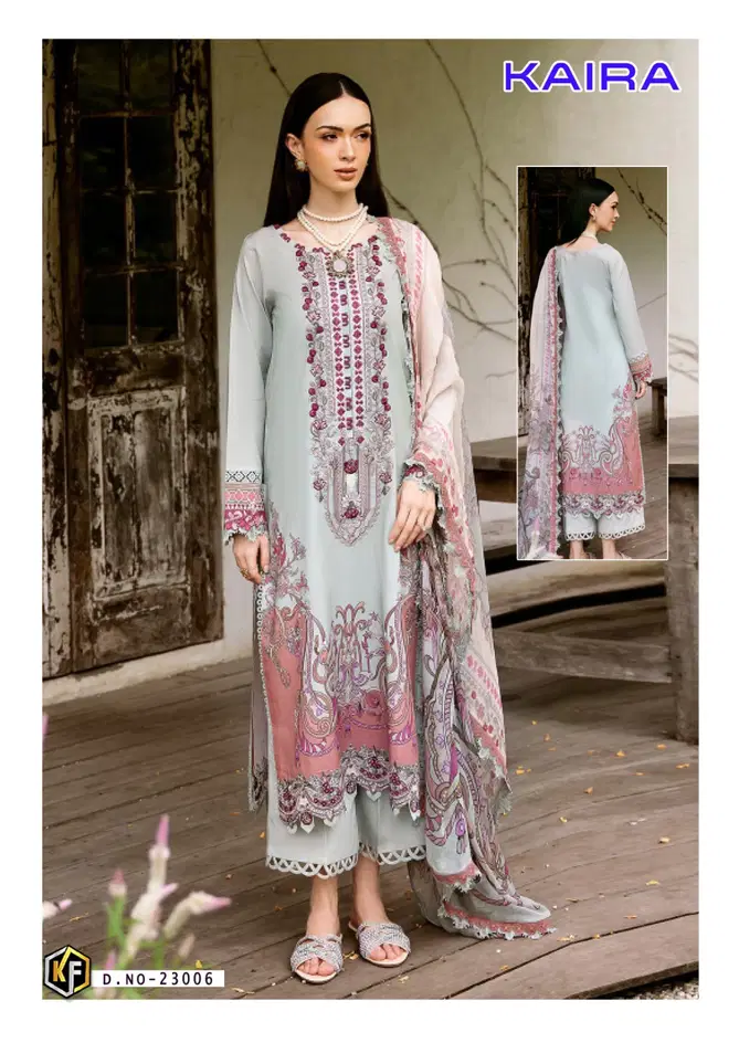 Kaira Vol 23 By Keval Lawn Karachi Cotton Dress Material Wholesale Shop In Surat